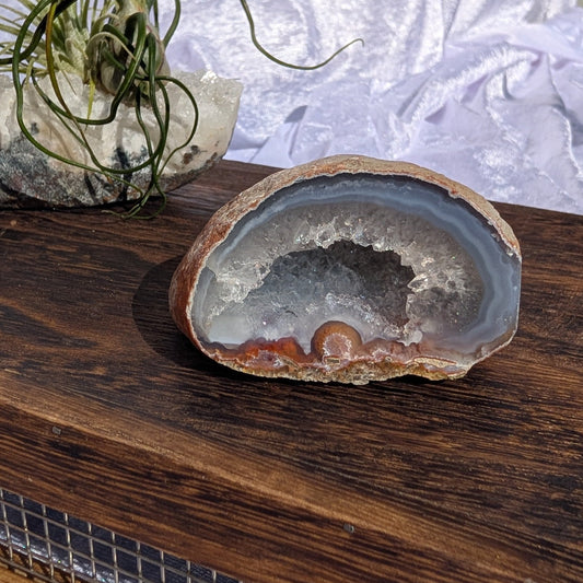 Adorable blue banded agate ideal for gift or boho luxe decor