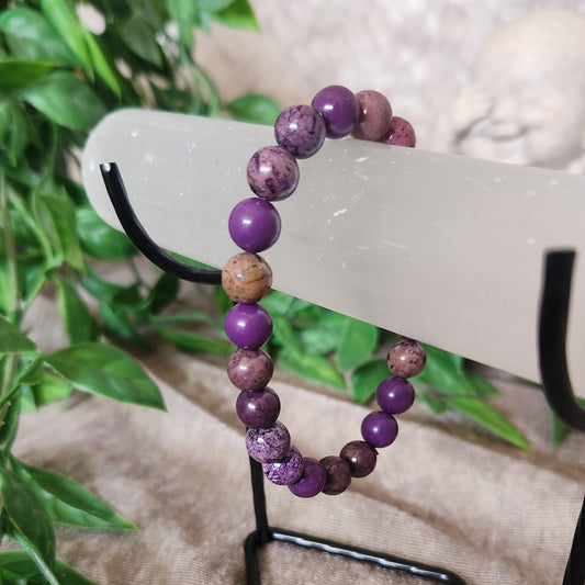 Phosphosiderite Bracelet – Crystal for Peace & Spiritual Growth – Spellbound Crystal Boutique