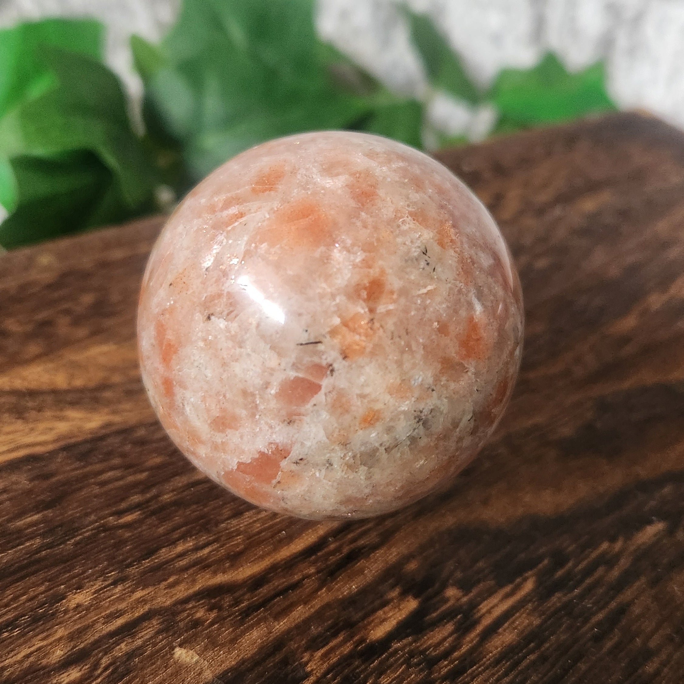 Sunstone Sphere – Crystal of Joy, Optimism & Confidence – Spellbound Crystal Boutique