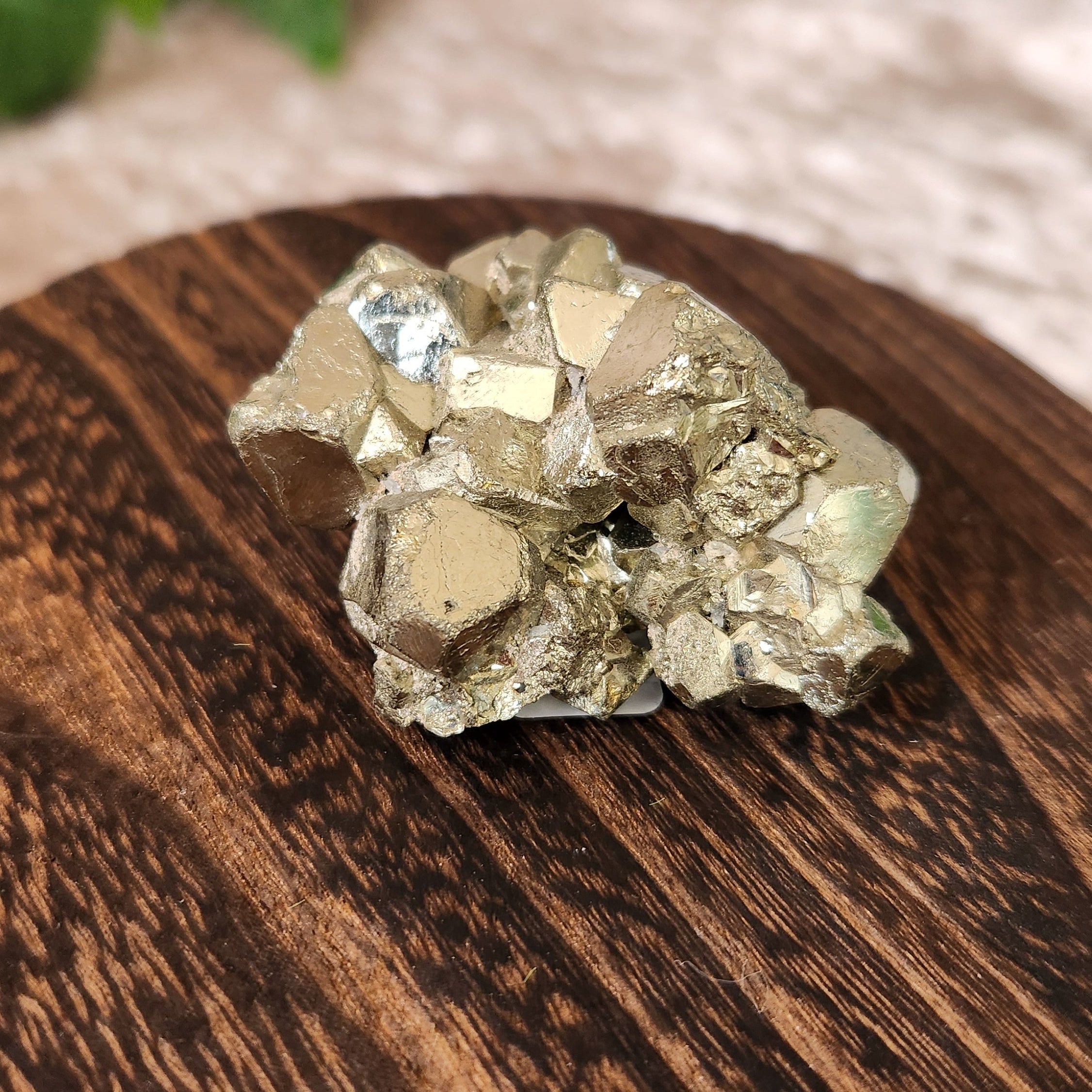 Peruvian Pyrite Cluster – Stone of Protection & Prosperity (90g) – Spellbound Crystal Boutique