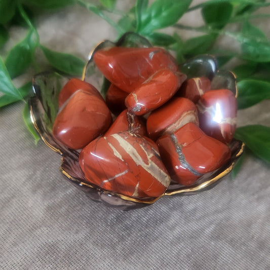Red Jasper tumble for grounding, vitality and inner strength