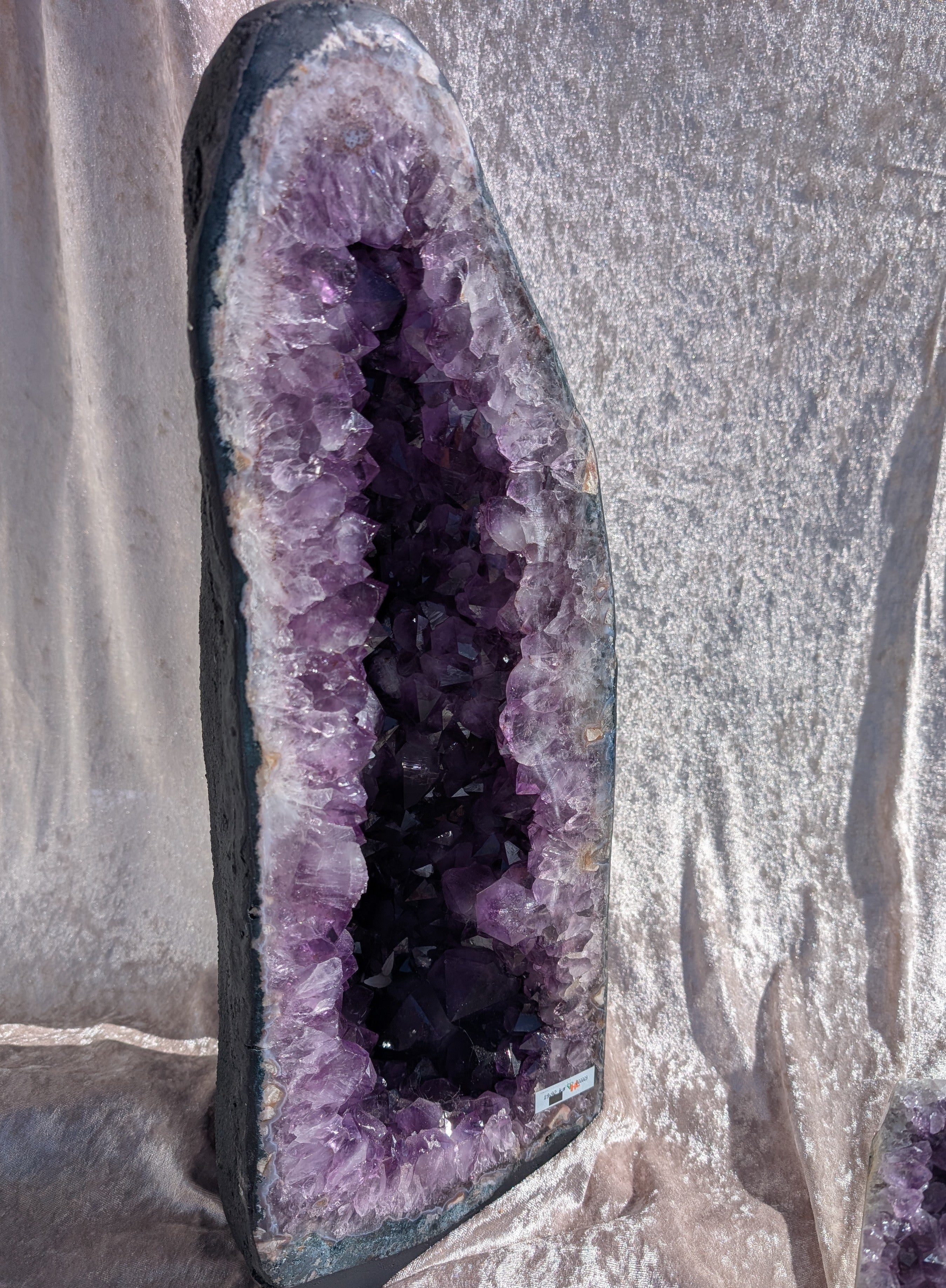 Brazilian Large Amethyst Cathedral 19.9kg with large deep purple points Spellbound Crystal Boutique