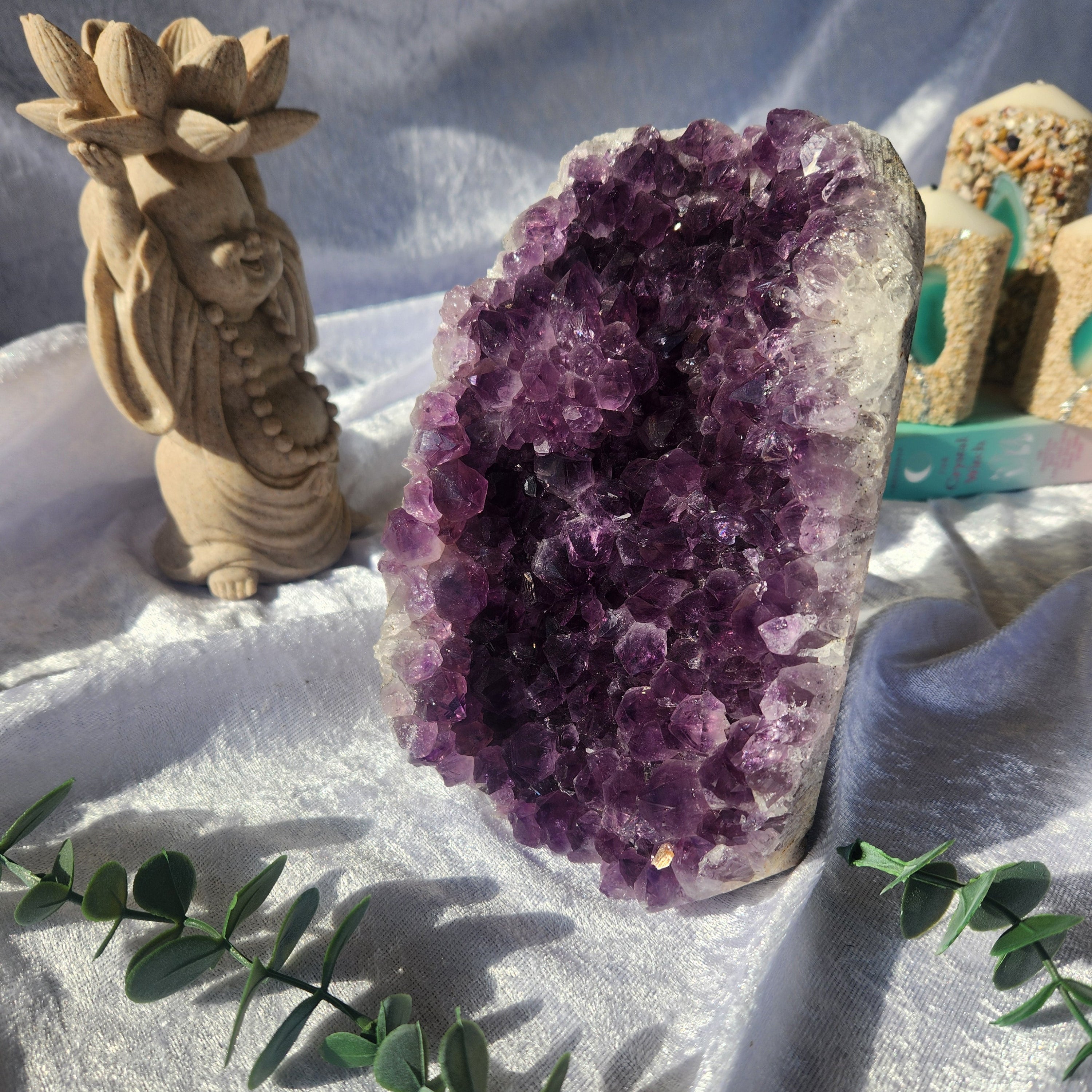 Amethyst Cut-Base Cluster (2.68kg) - Glistening & Gorgeous – Spellbound Crystal Boutique