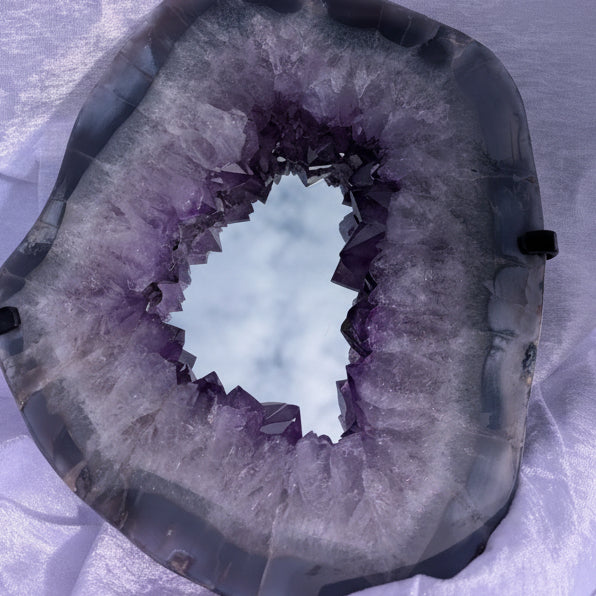 Amethyst Portal styled into a mirror for those that like Boho Decor Style in their home