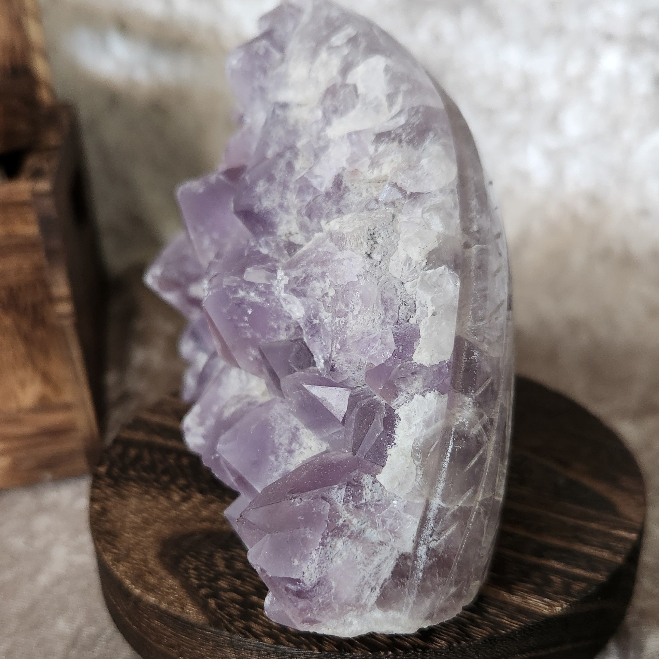 Stunning collectors piece of Amethyst Skull carving