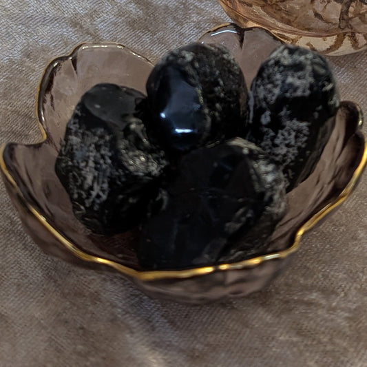 Apache Tear Obsidian – Grounding & Healing Stone – Spellbound Crystal Boutique