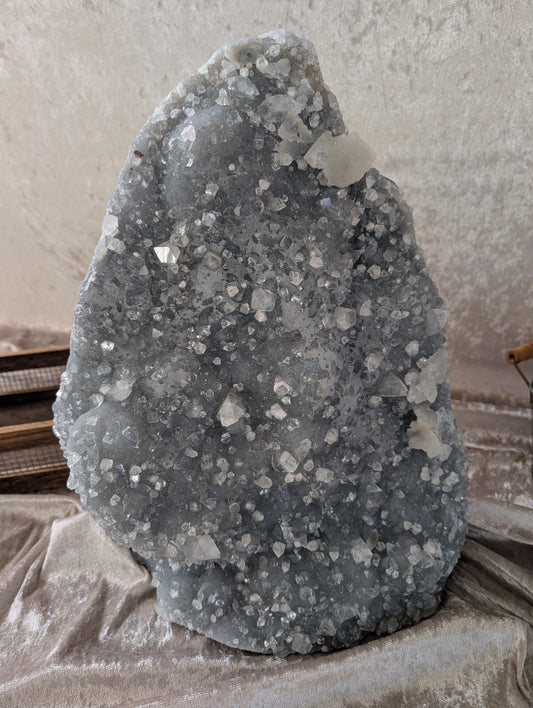 Rare Cluster of Chalcedony with Apophyllite and Zeolite statement piece ideal or boho luxe decor