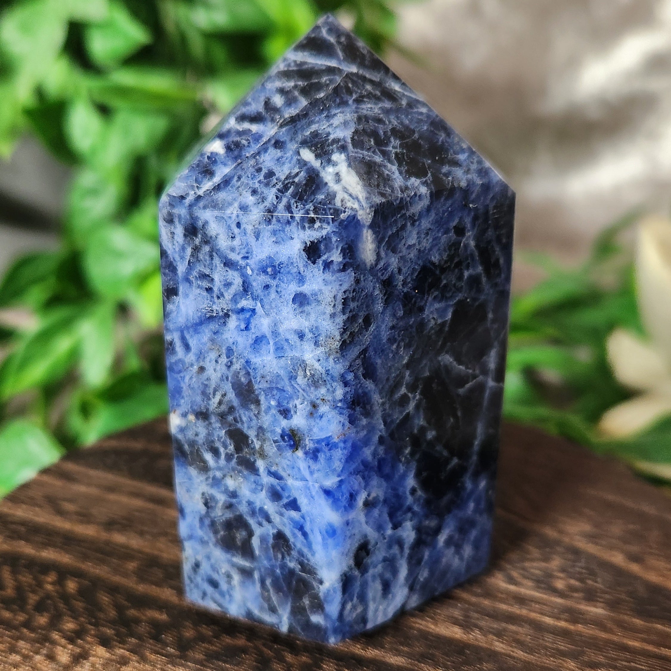 Sodalite Generator Tower – Chunky Crystal of Truth & Intuition – Spellbound Crystal Boutique