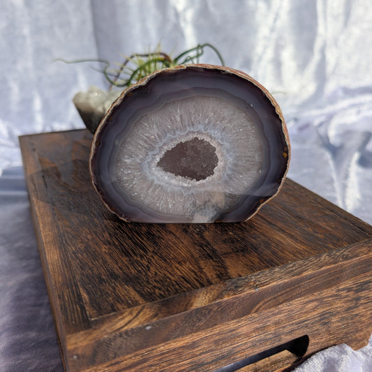 Large Agate Geode – Crystal of Stability, Protection & Balance – Spellbound Crystal Boutique