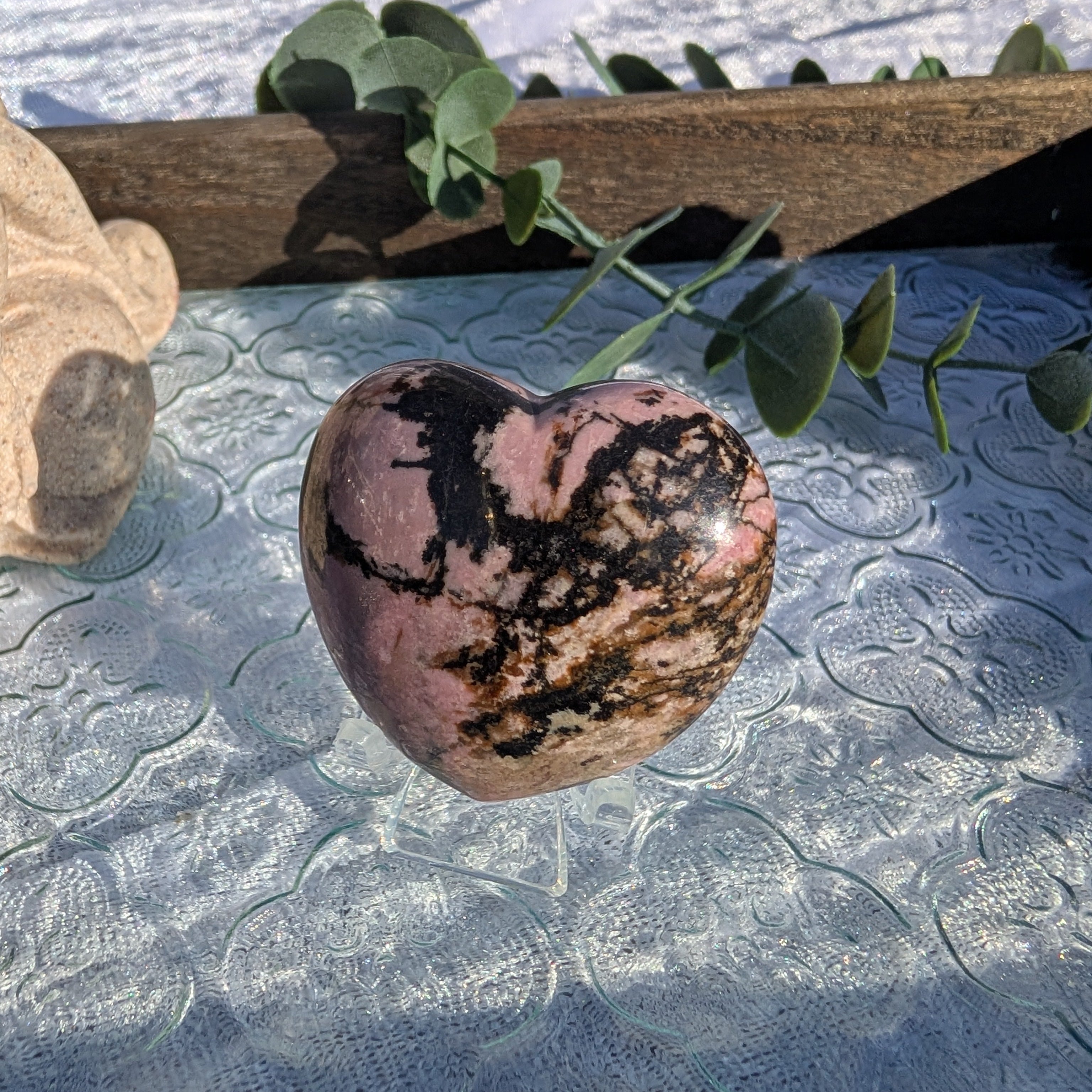 Rhodonite Hearts – Stone of Compassion & Healing – Spellbound Crystal Boutique
