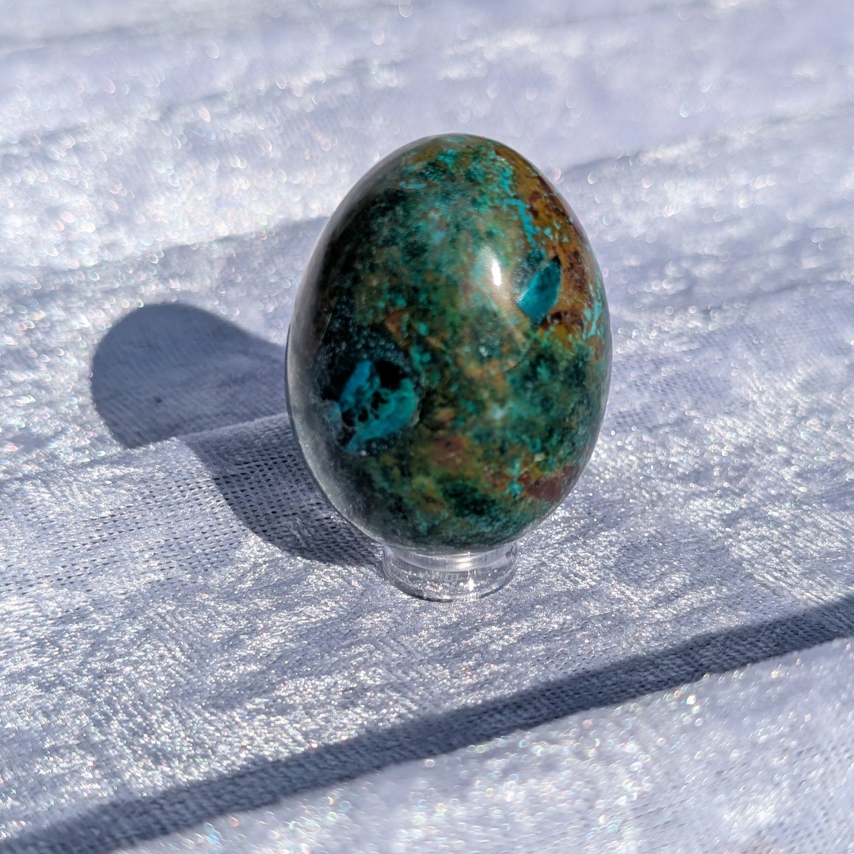 Chrysocolla Egg – A Jewel of Earth & Spirit – Spellbound Crystal Boutique