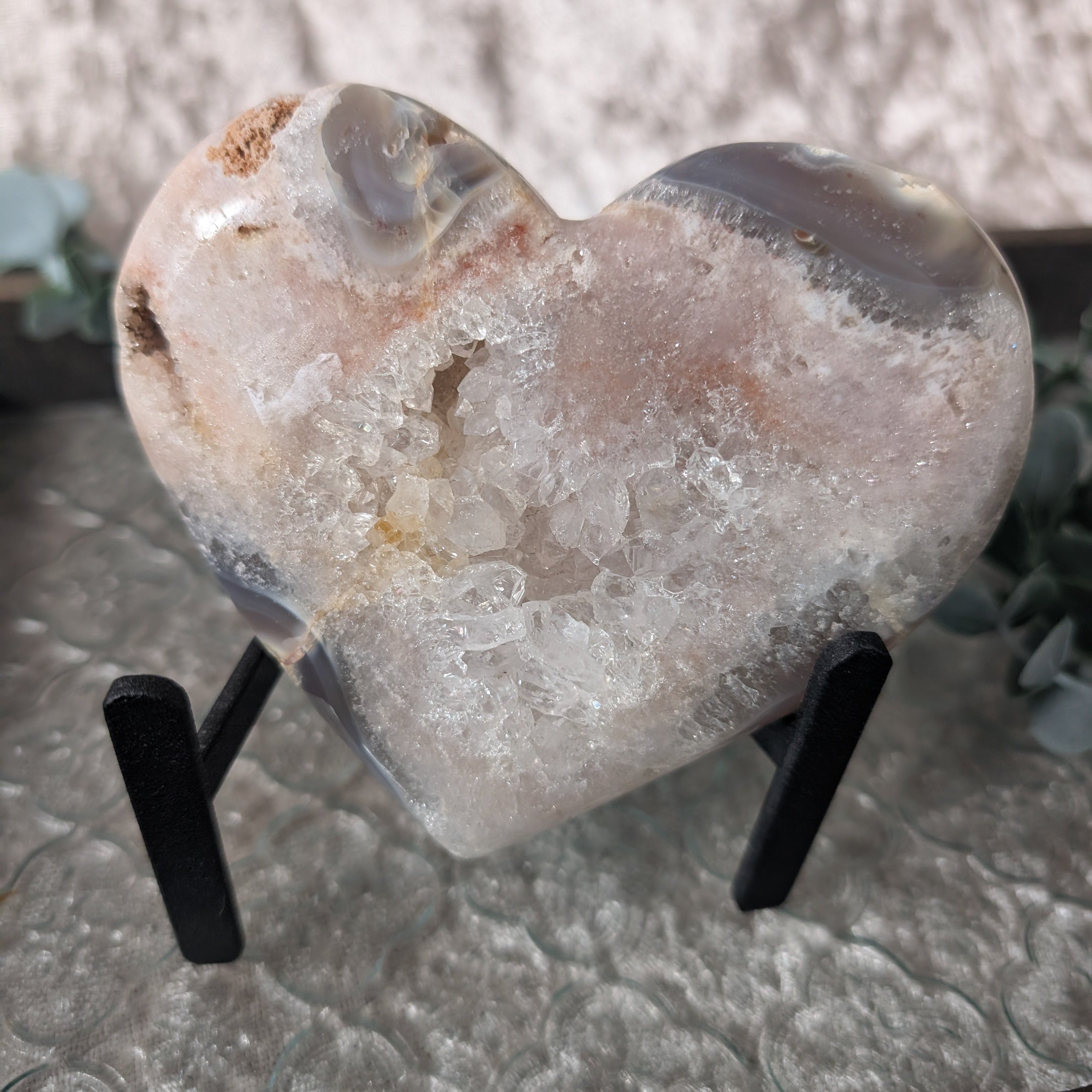 Pink Amethyst Heart – Crystal of Love, Calm & Emotional Healing – Spellbound Crystal Boutique