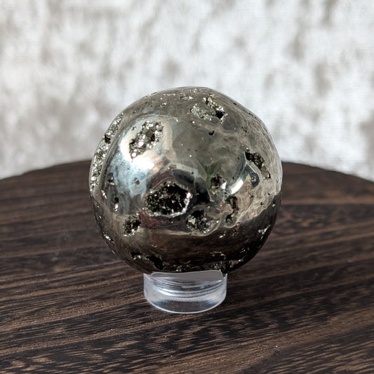 Pyrite Sphere – Stone of Abundance, Confidence & Protection – Spellbound Crystal Boutique