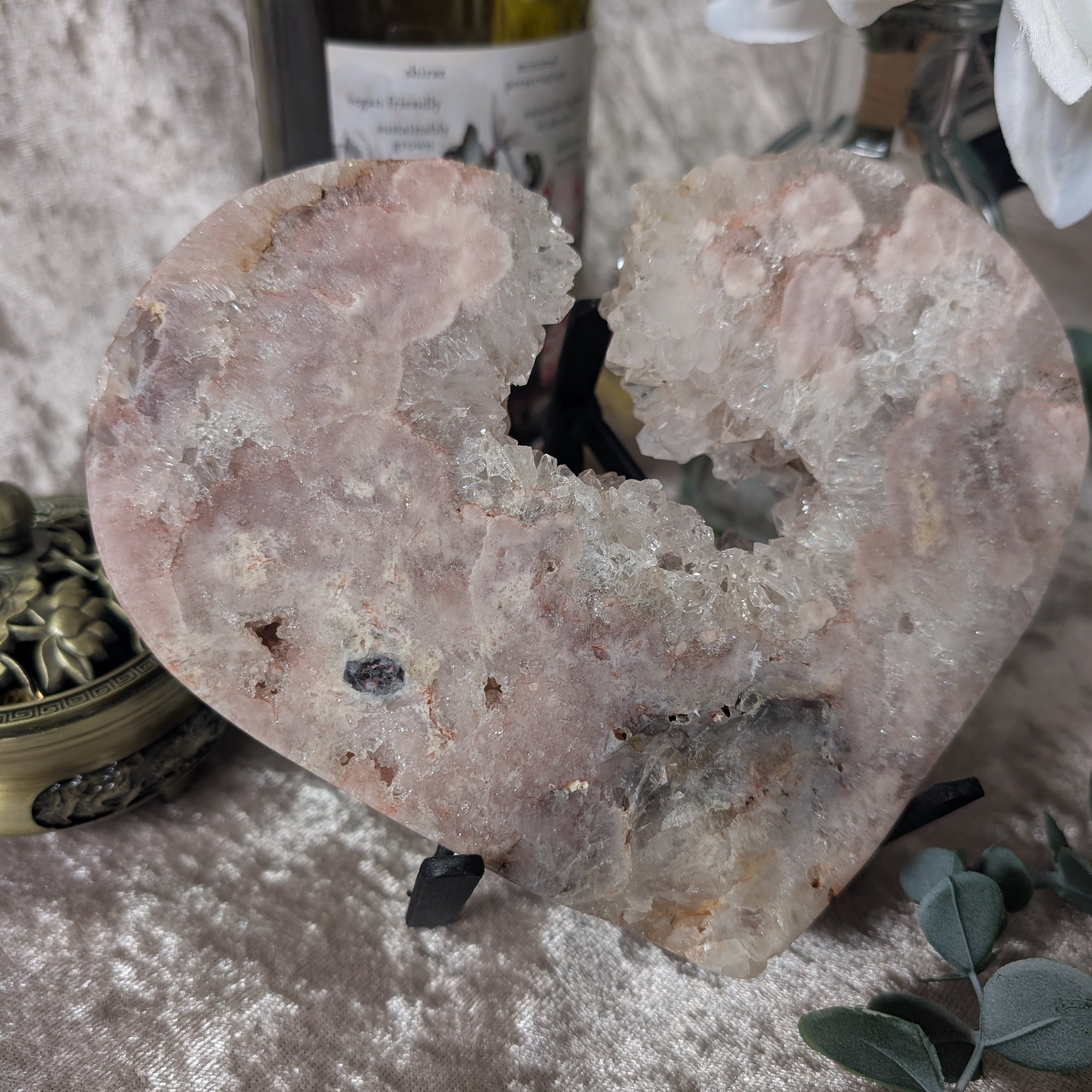 Pink Amethyst Heart – Crystal of Serenity, Love & Compassion – Spellbound Crystal Boutique