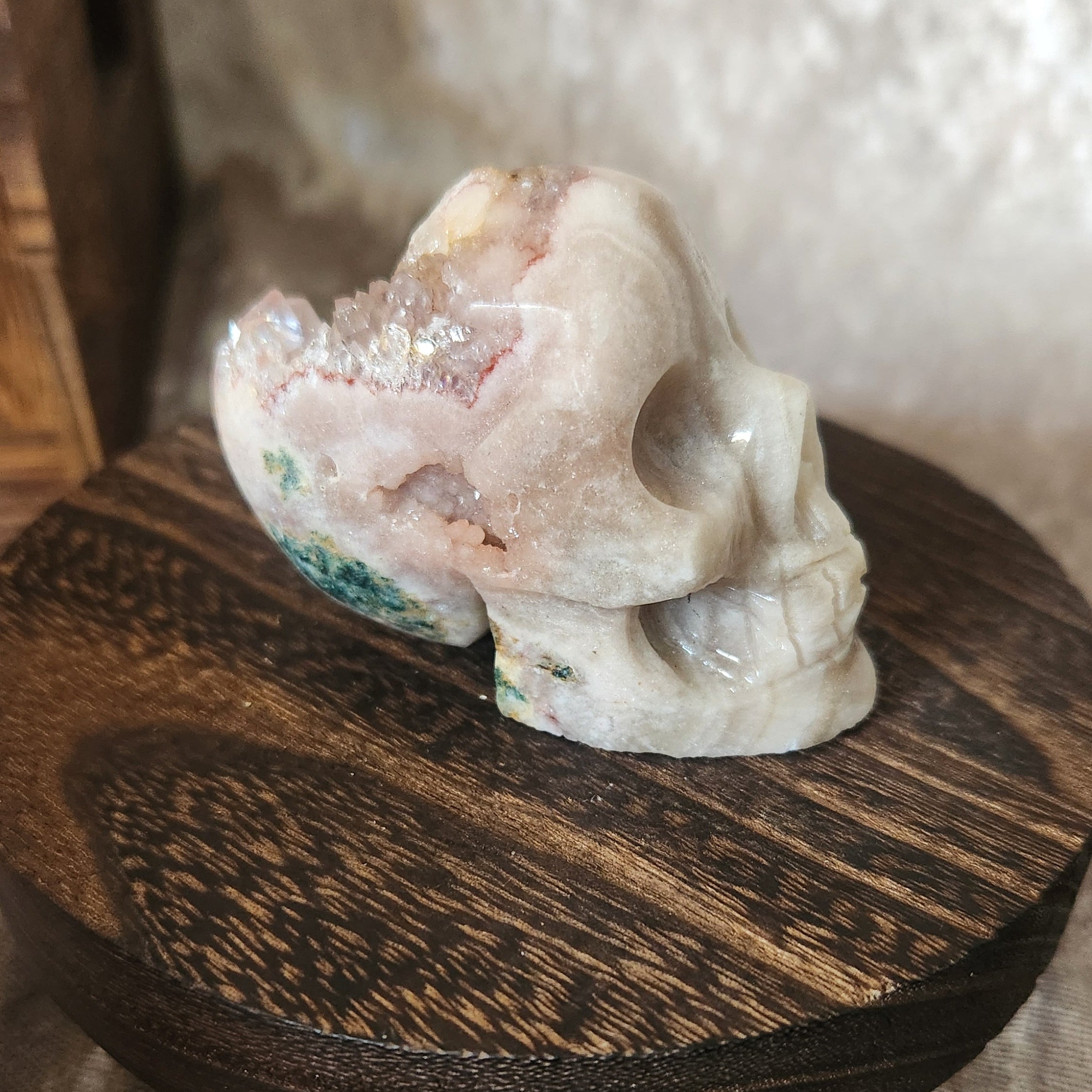 Brazilian Pink Amethyst Skull – Collector’s Healing Crystal – Spellbound Crystal Boutique