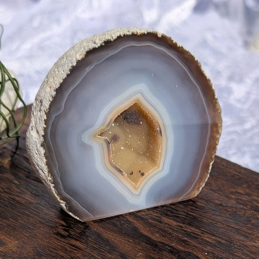 Polished Agate Geode – Crystal for Harmony, Clarity & Balance – Spellbound Crystal Boutique