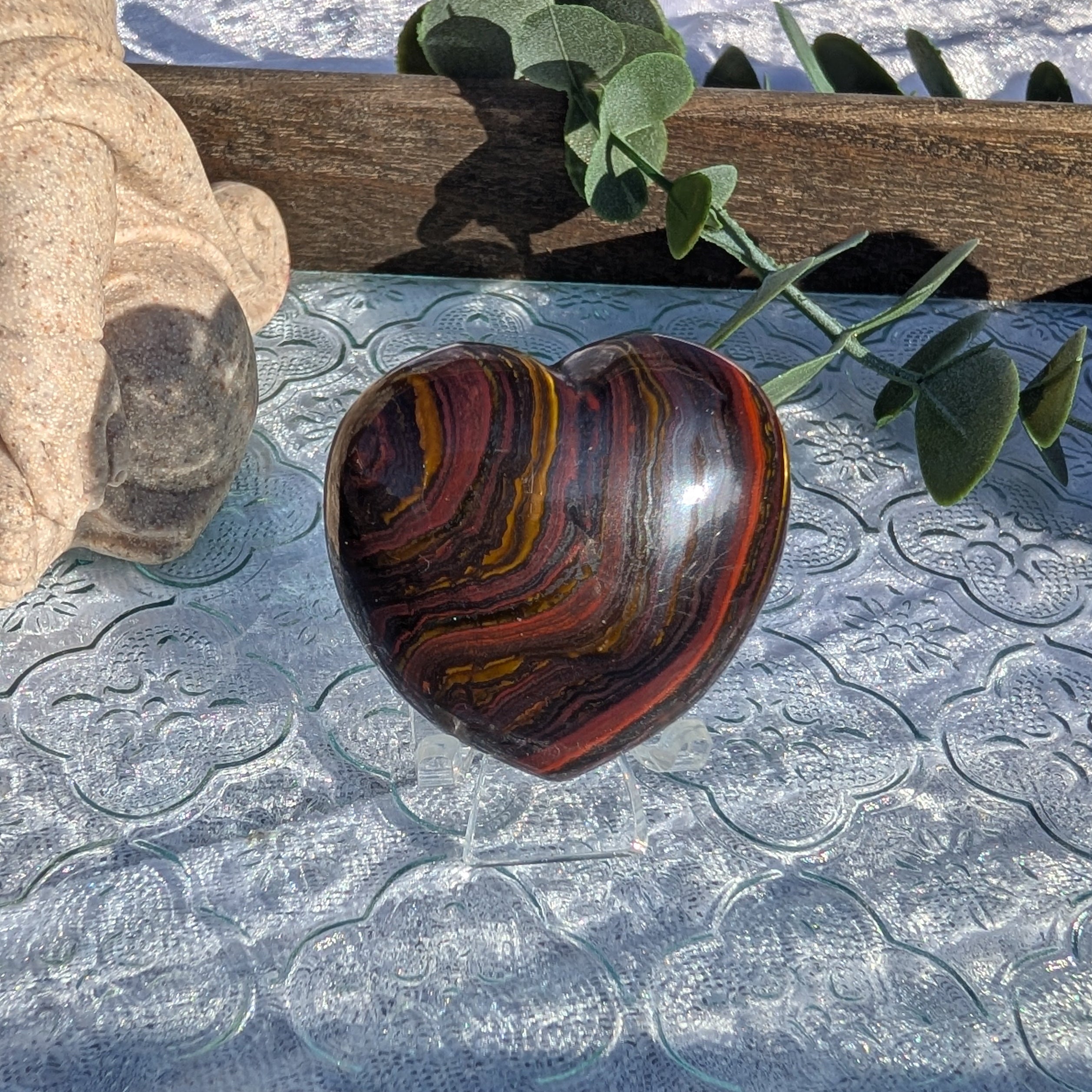 Tiger Iron Hearts – Crystal of Strength, Stamina & Grounding – Spellbound Crystal Boutique