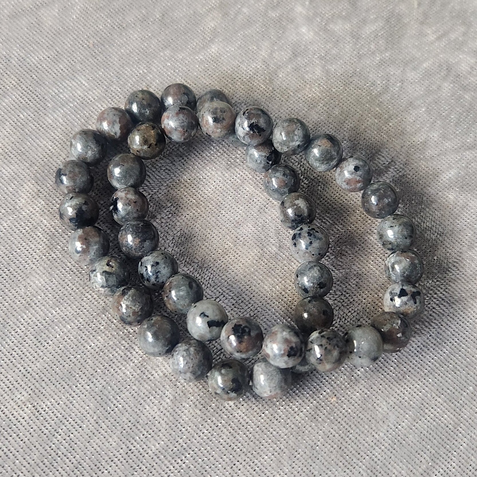 Yooperlite bracelet displayed on a neutral background