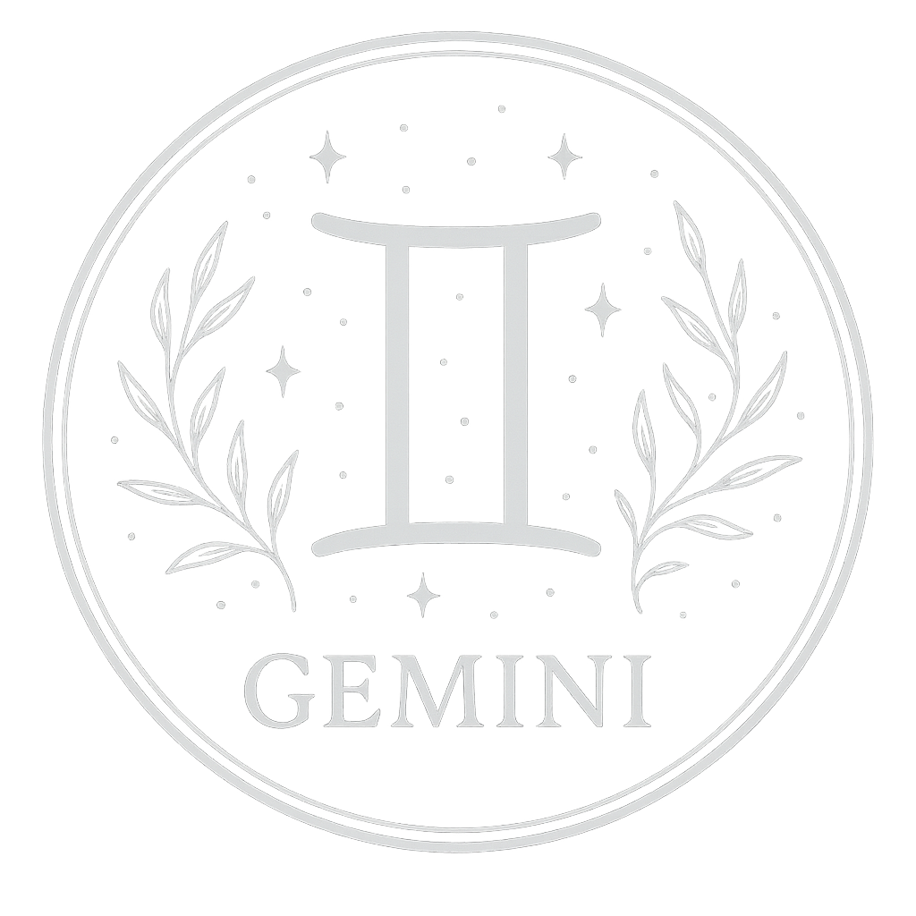 Gemini zodiac crystal collection