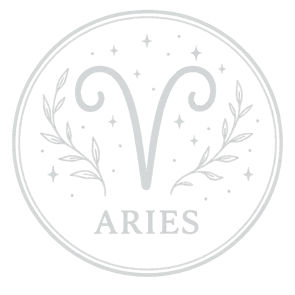 Aries zodiac crystal collection