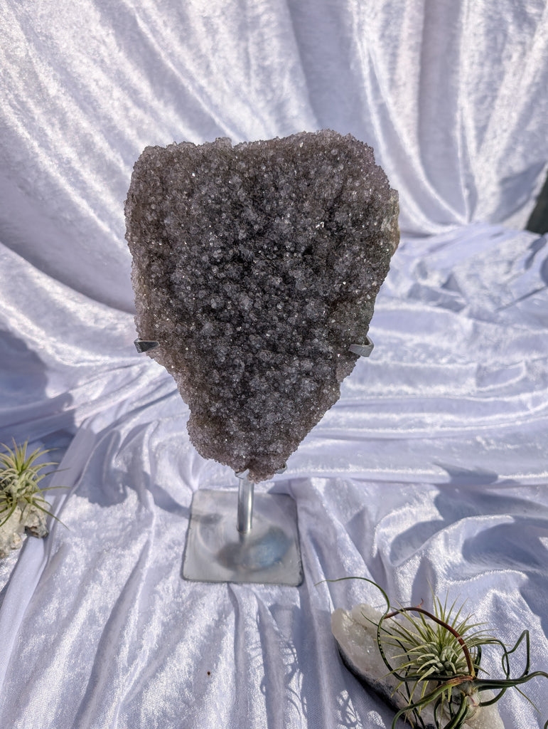 Black Amethyst cluster for serenity, intuition and emotional balance